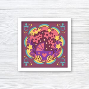 229. Baby Stroller Shadow Box