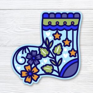 228. Baby Sock Layered Paper Craft