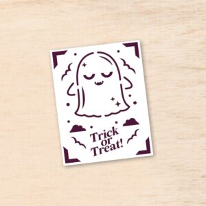 344. Trick or Treat Ghost Insert Card