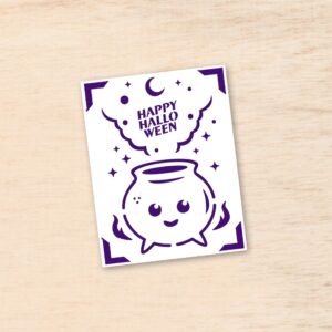 341. Halloween Cauldron Insert Card