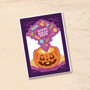 331. Halloween Candy Layered Card