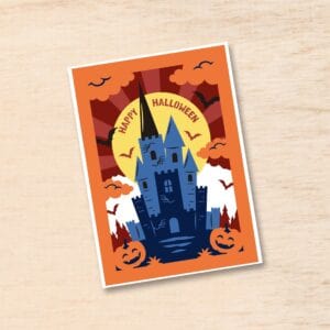 332. Haunted Castle Layered Card