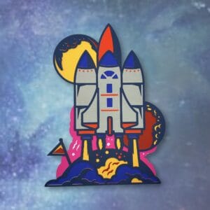 456. Spaceship Layered Paper Craft