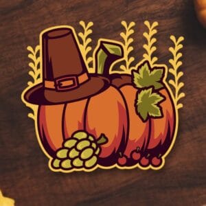 438. Thanksgiving Pumpkin Layered Paper Craft