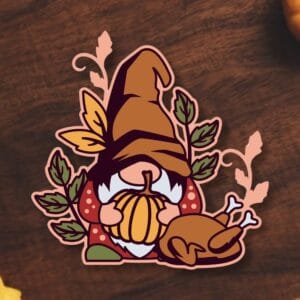 437. Thanksgiving Gnome Layered Paper Craft