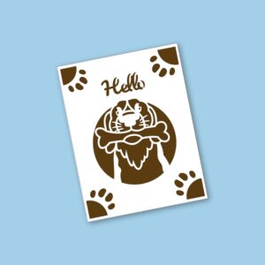 519. Hello Puppy Insert Card