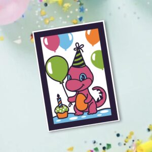 532. Birthday Dinosaur Layered Card