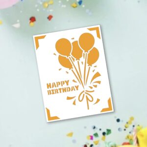 528. Birthday Balloons Insert Card