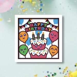 535. Happy Birthday Shadow Box