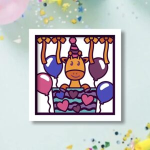 534. Birthday Surprise Shadow Box
