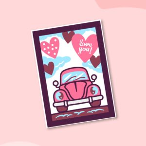 540. Love Bug Layered Card