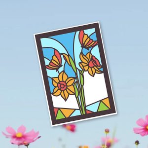 616. Flowers Layered Card