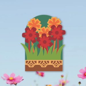 623. Field of Flowers Box Card