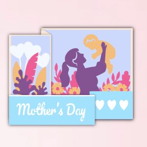 669. Mom and Baby Z-Fold Card