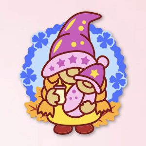 676. Gnome Mother Layered Paper Craft
