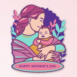 679. Mom and Baby Layered Paper Craft