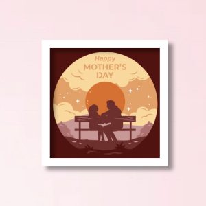 682. Mom and Daughter at the Park Shadow Box