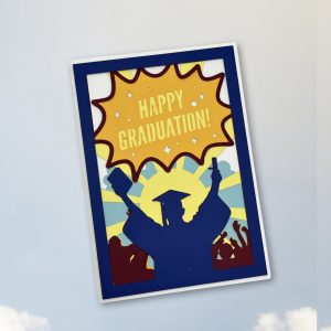 687. Happy Graduation Layered Card