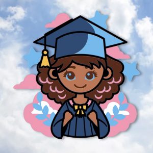 731. Graduate Girl Layered Paper Craft