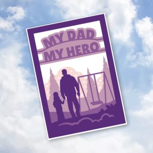 745. My Dad My Hero Layered Card