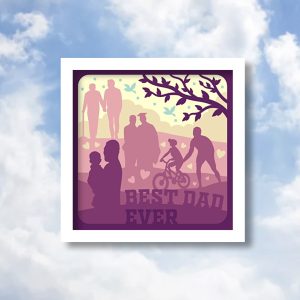 746. Best Dad Ever Shadow Box