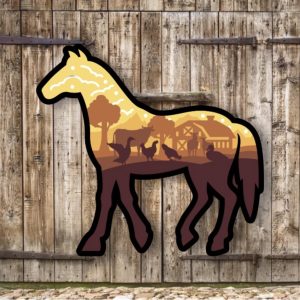 759. Horse Layered Paper Craft