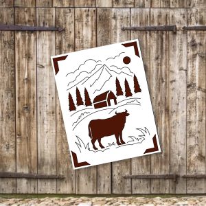 771. Cow Farm Insert Card