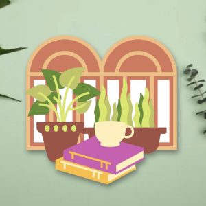 807. Plants by the Books Layered Paper Craft