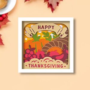845. Happy Thanksgiving Shadow Box