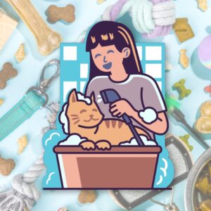 847. Bath Time Kitty Layered Paper Craft