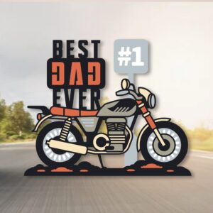 915. Best Dad Ever Layered Paper Craft