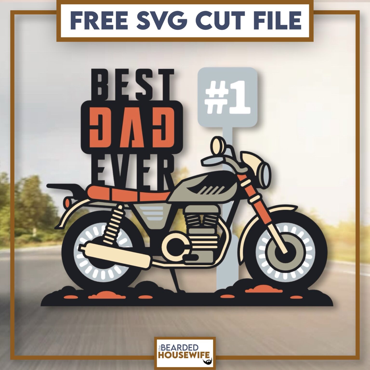 How to Make Fun Best Dad Ever Layered Paper Craft - The Bearded Housewife