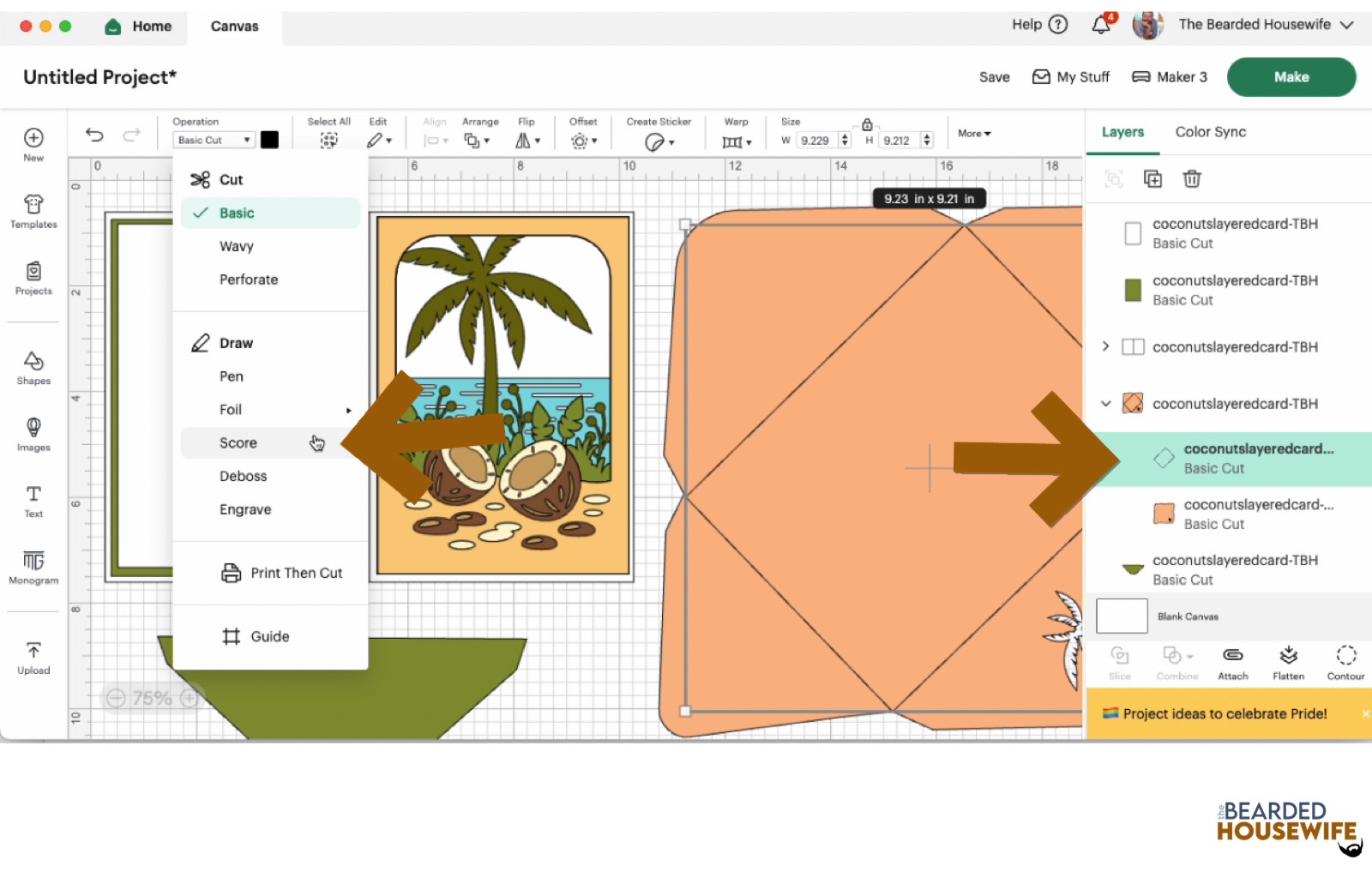 find the envelope and convert the score line