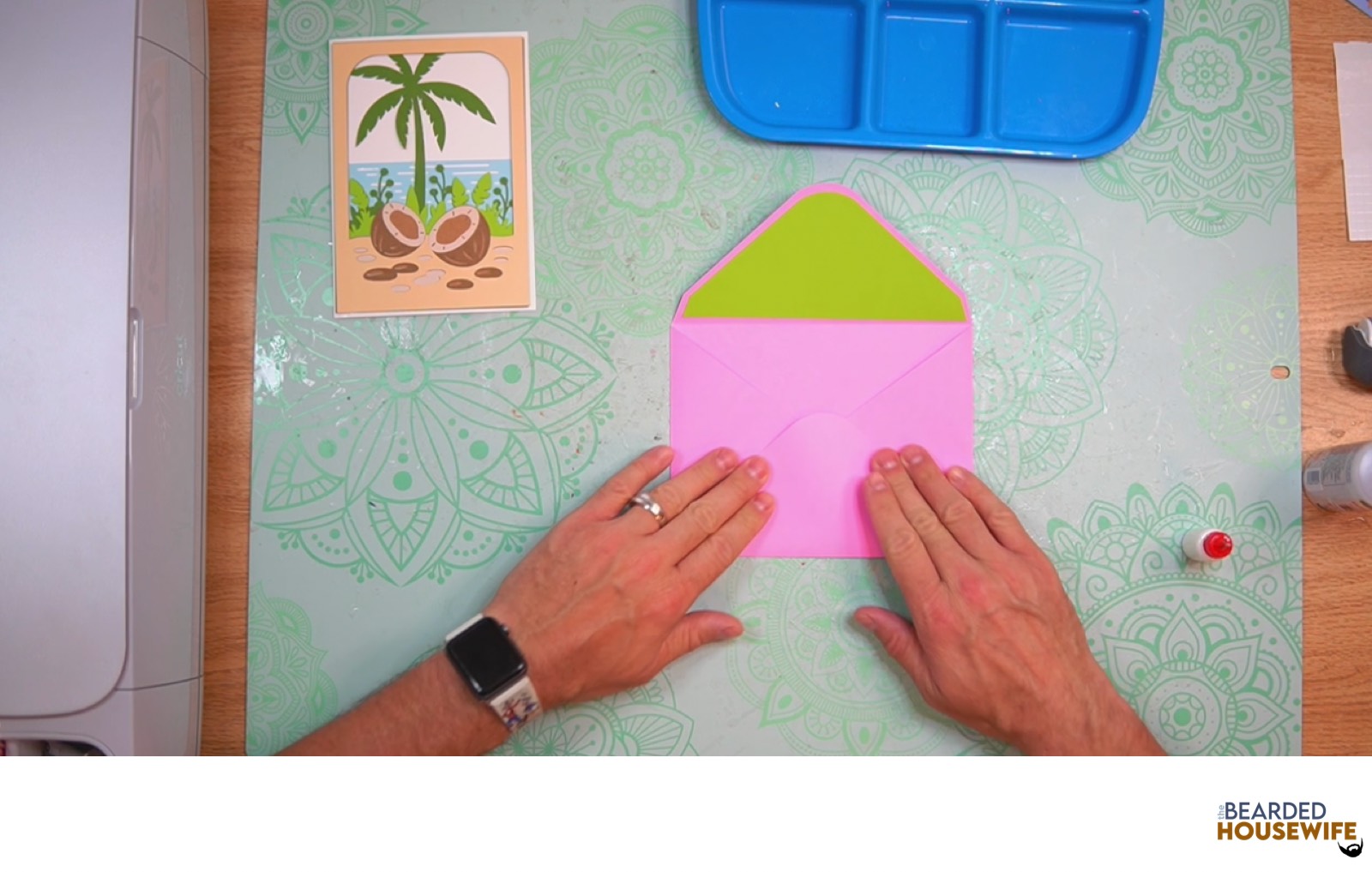 bring the bottom flap up to form the envelope