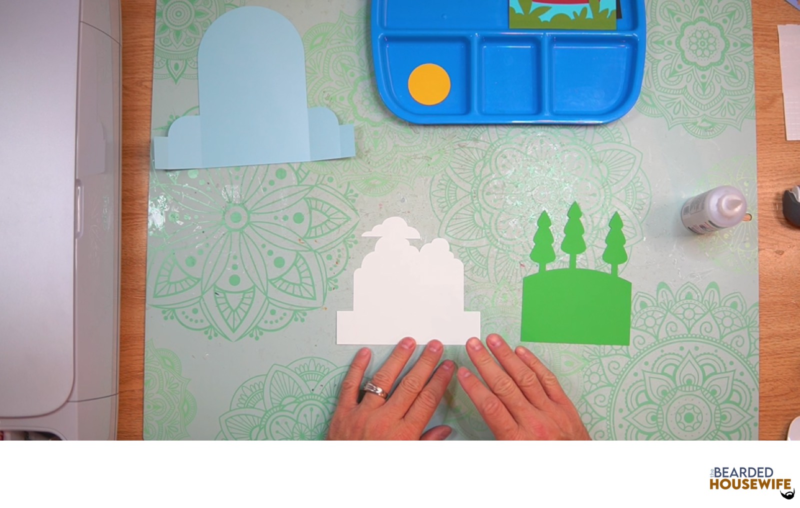 layer the inside tab piece