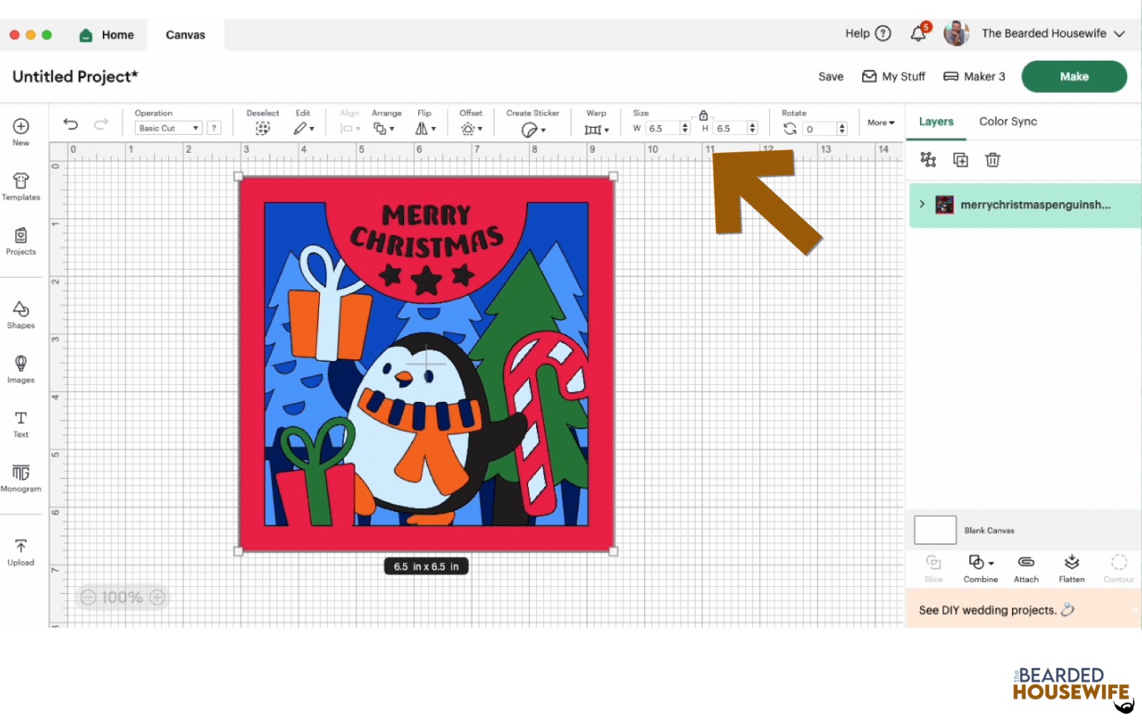 resize the design