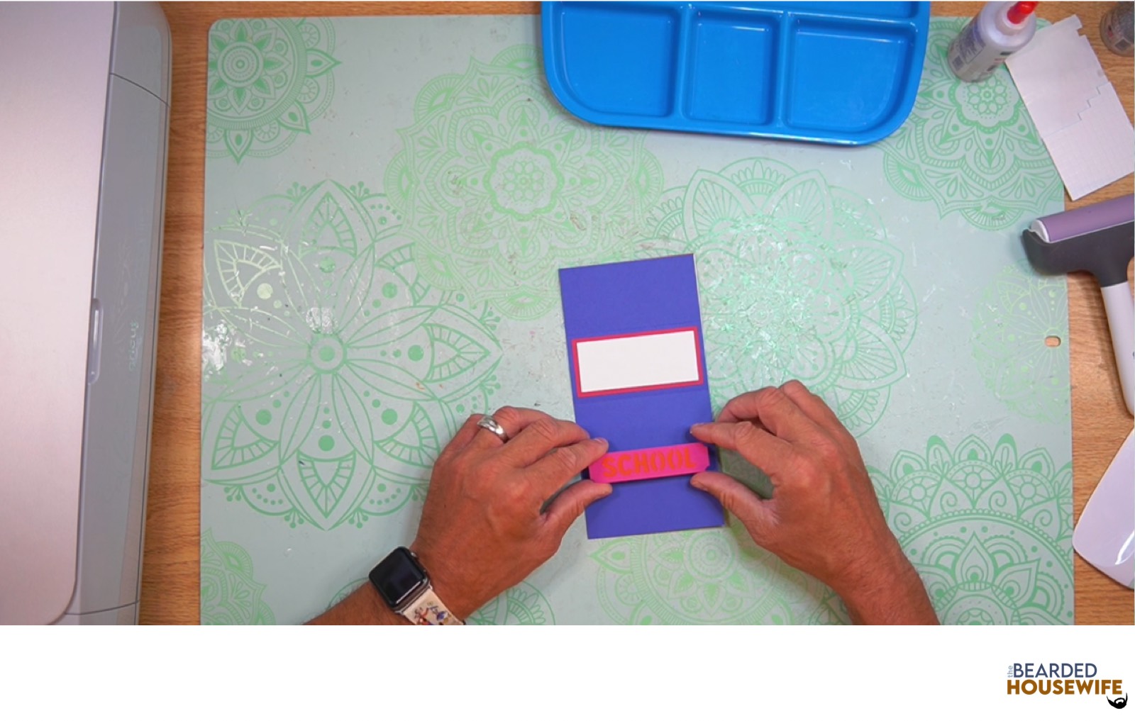 attach to the card base