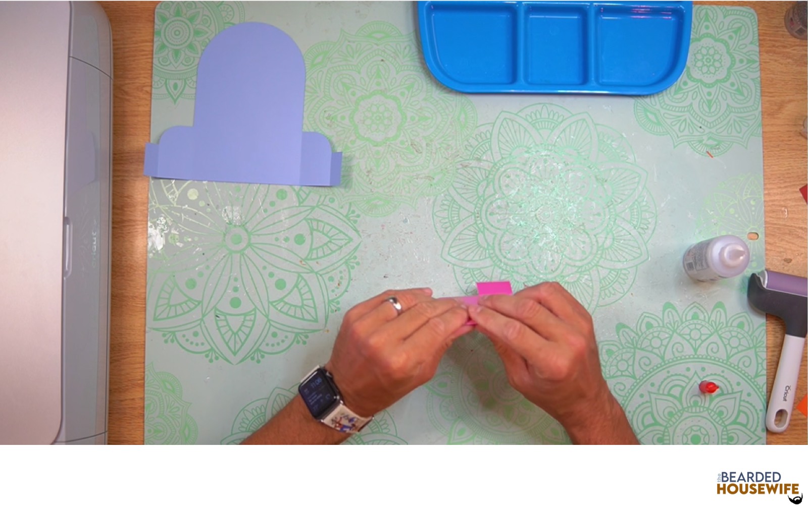 fold the inside tab piece