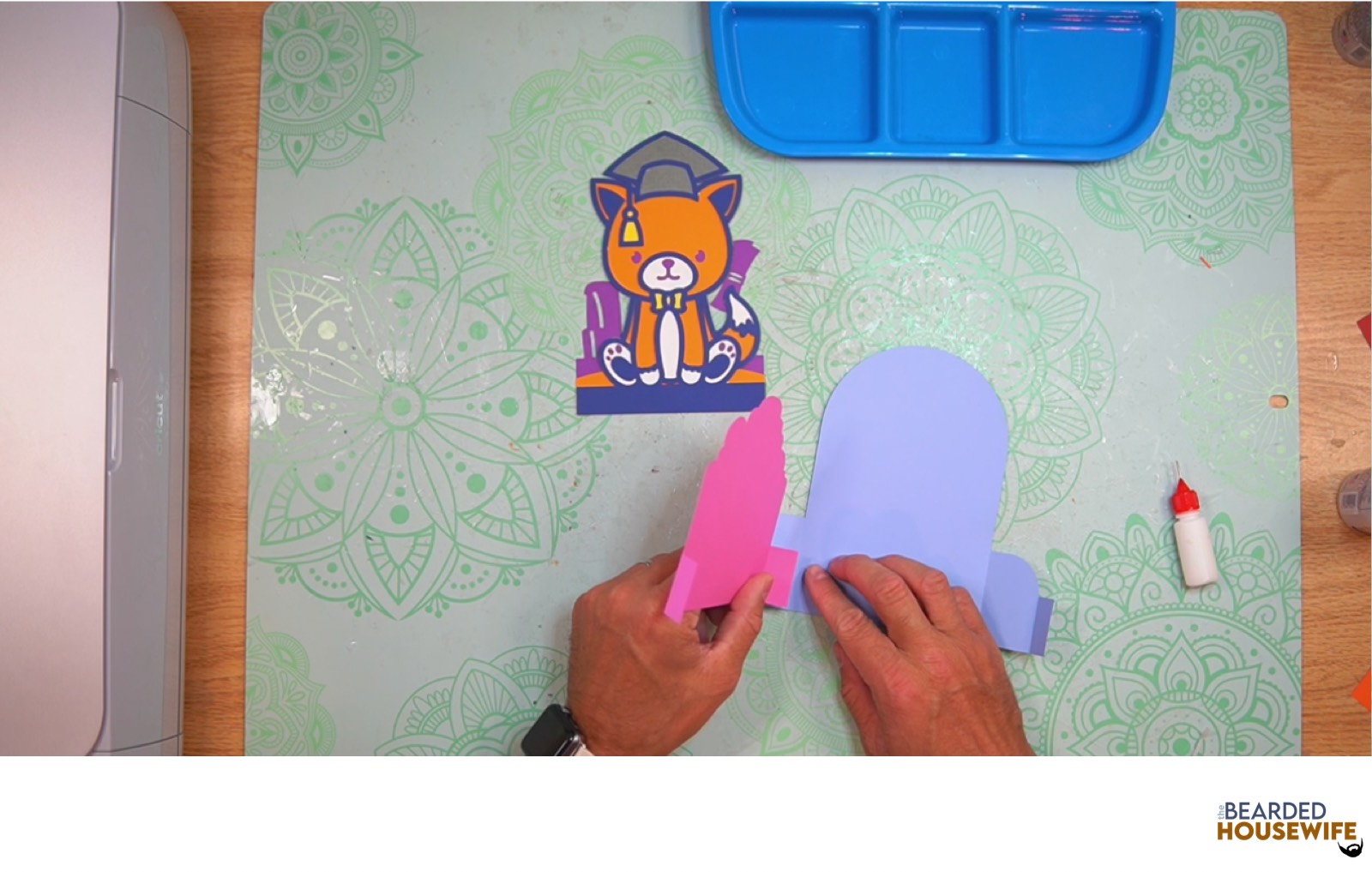 attach the left side to the left side of the outside box piece