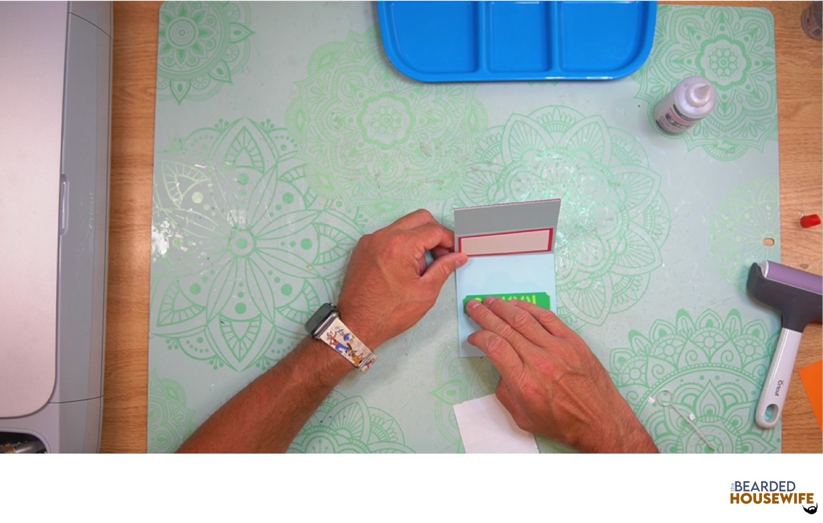 attach to the card base