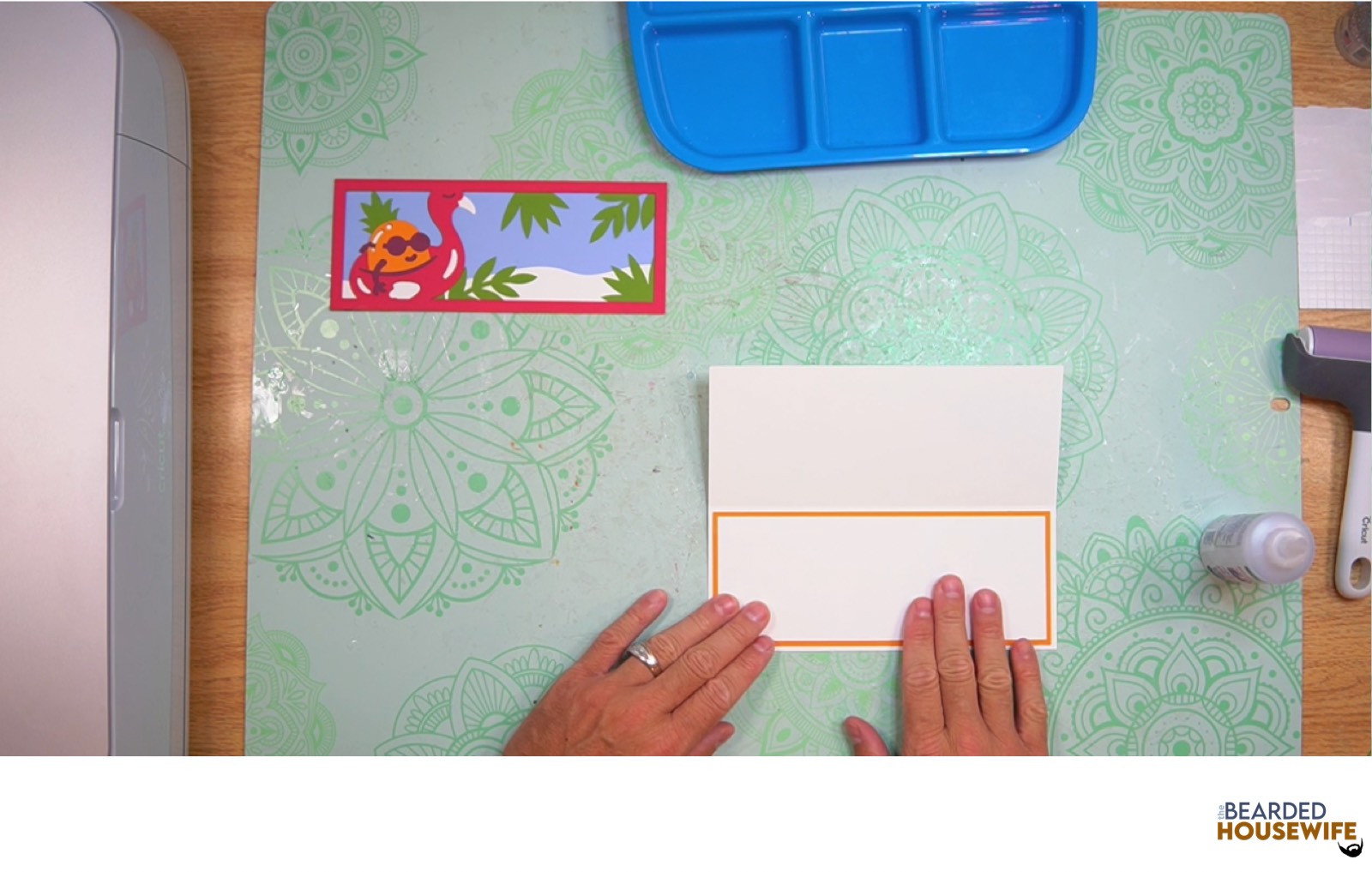 attach the messaging panel to the inside of the card