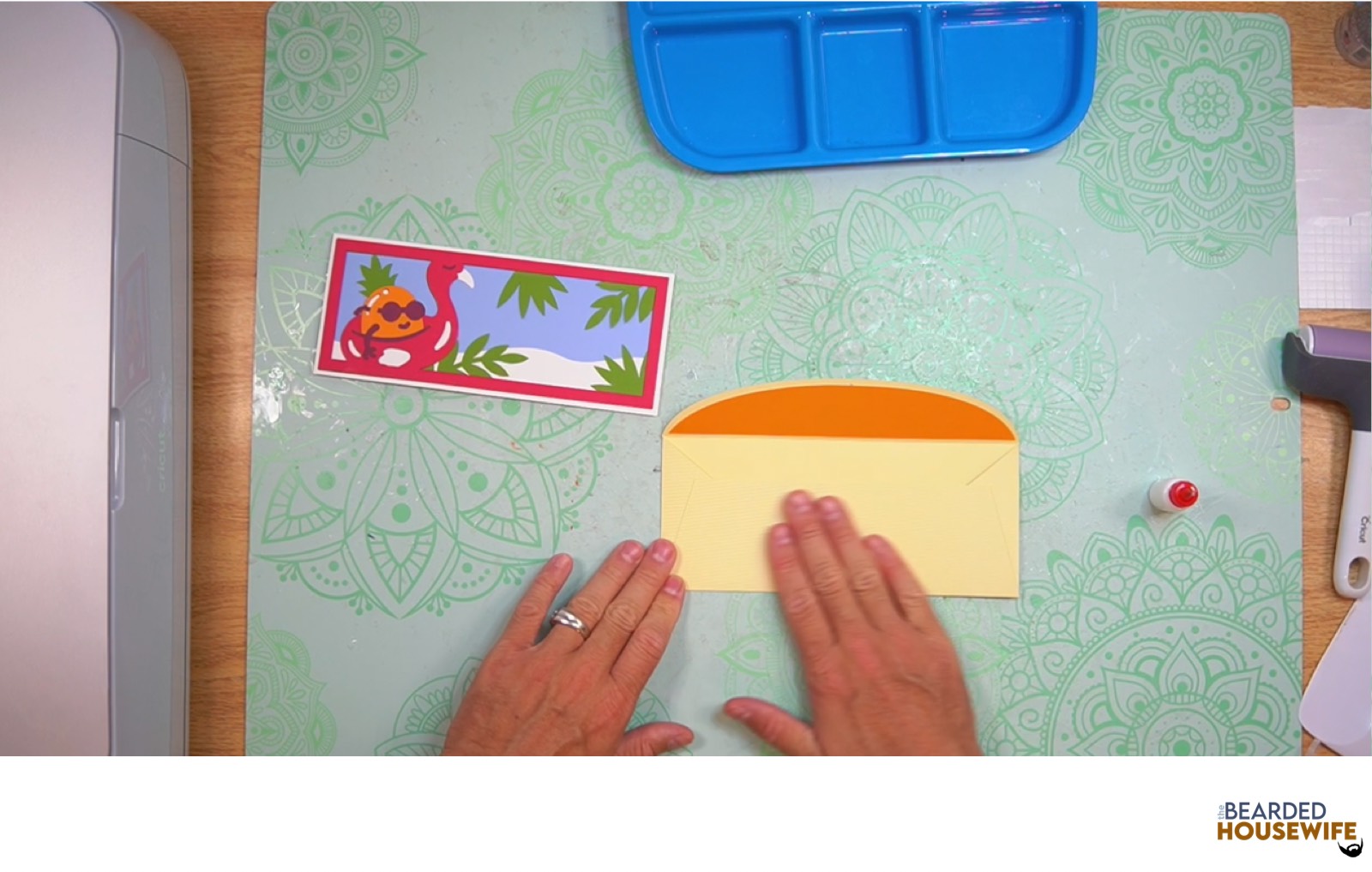 bring the bottom up to form the envelope