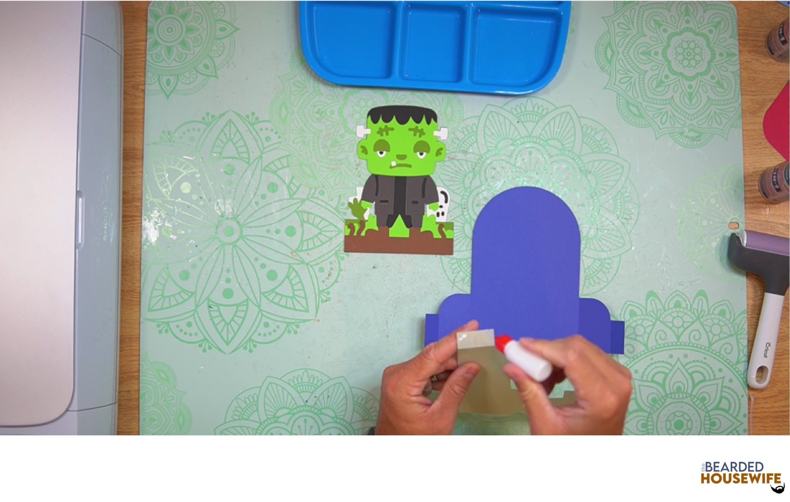 add glue to the left tab