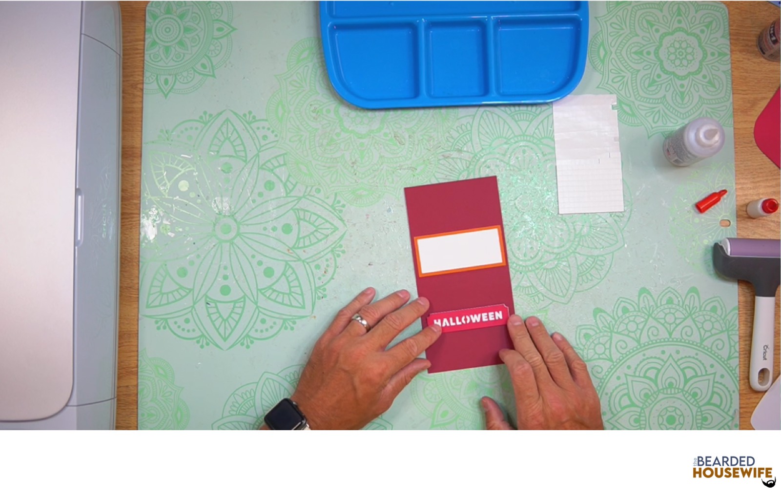 attach to the card base