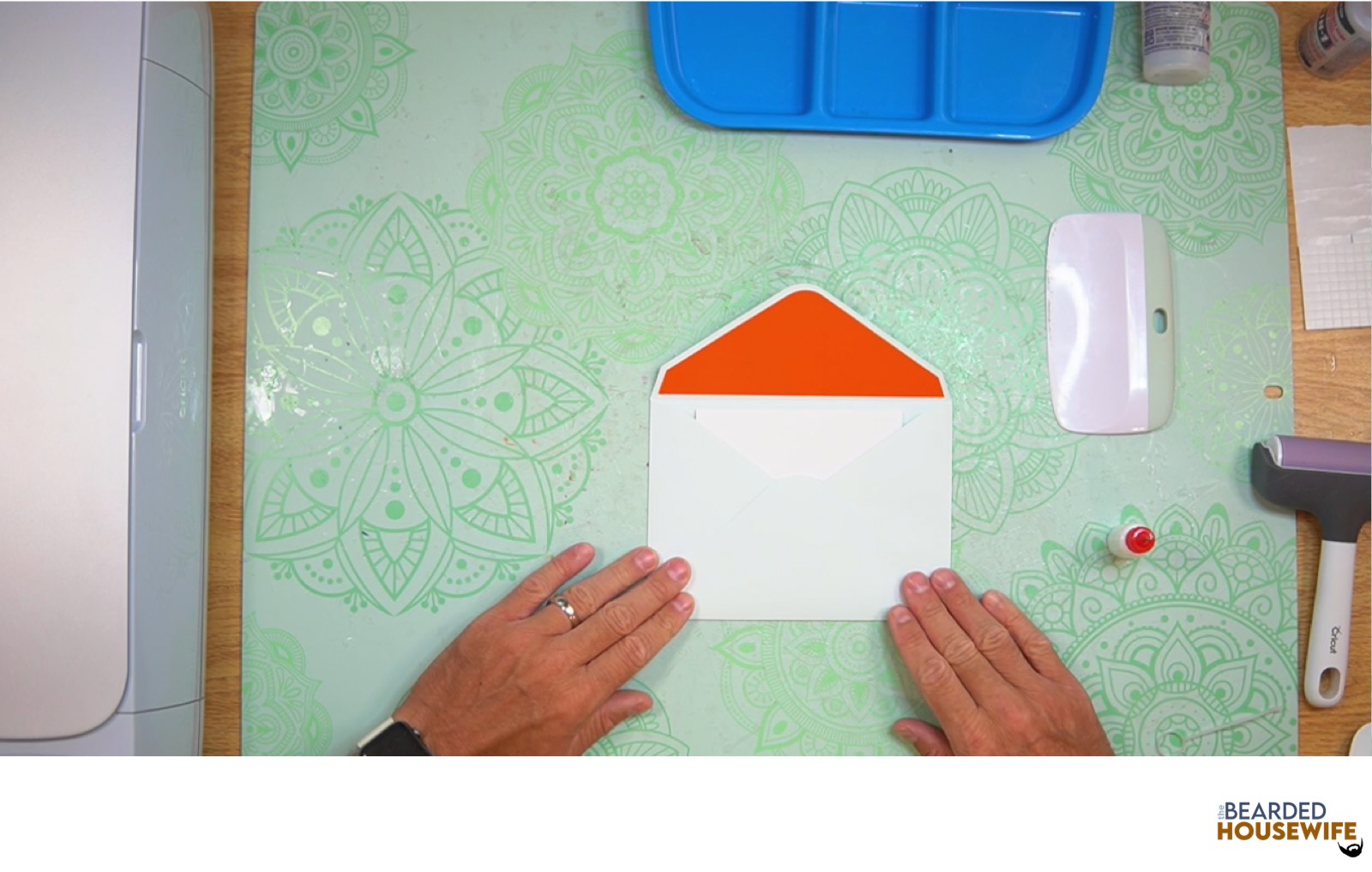 bring the bottom flap up to form the envelope