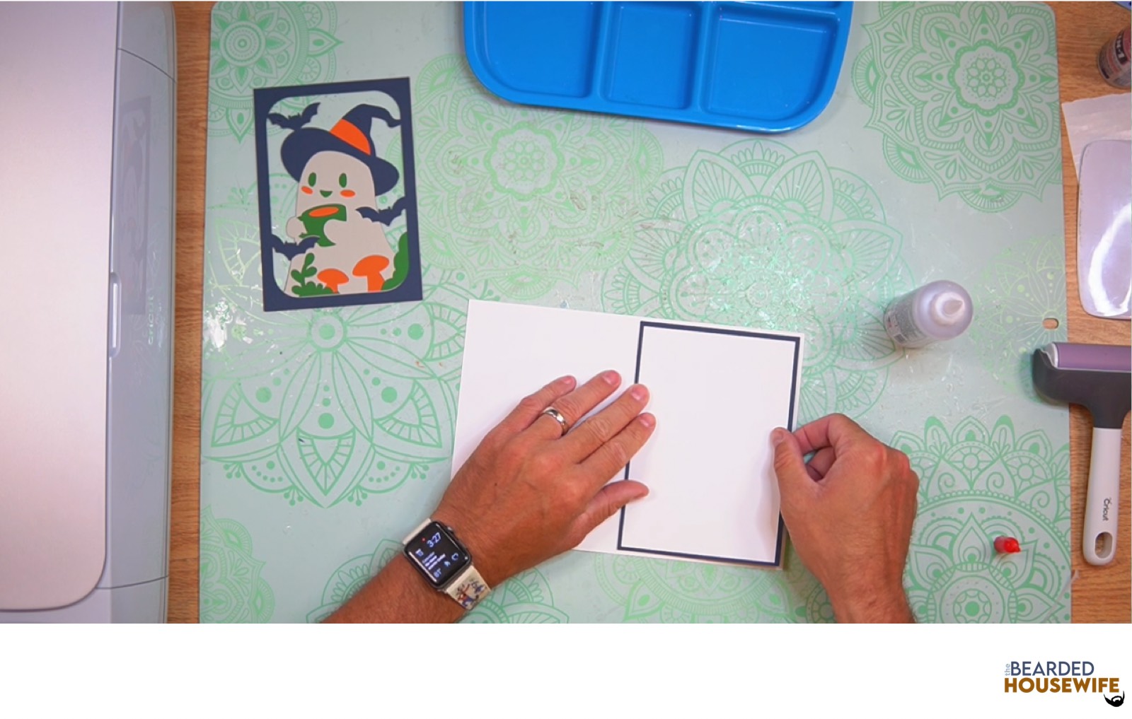 attach the messaging panel to the inside of the card