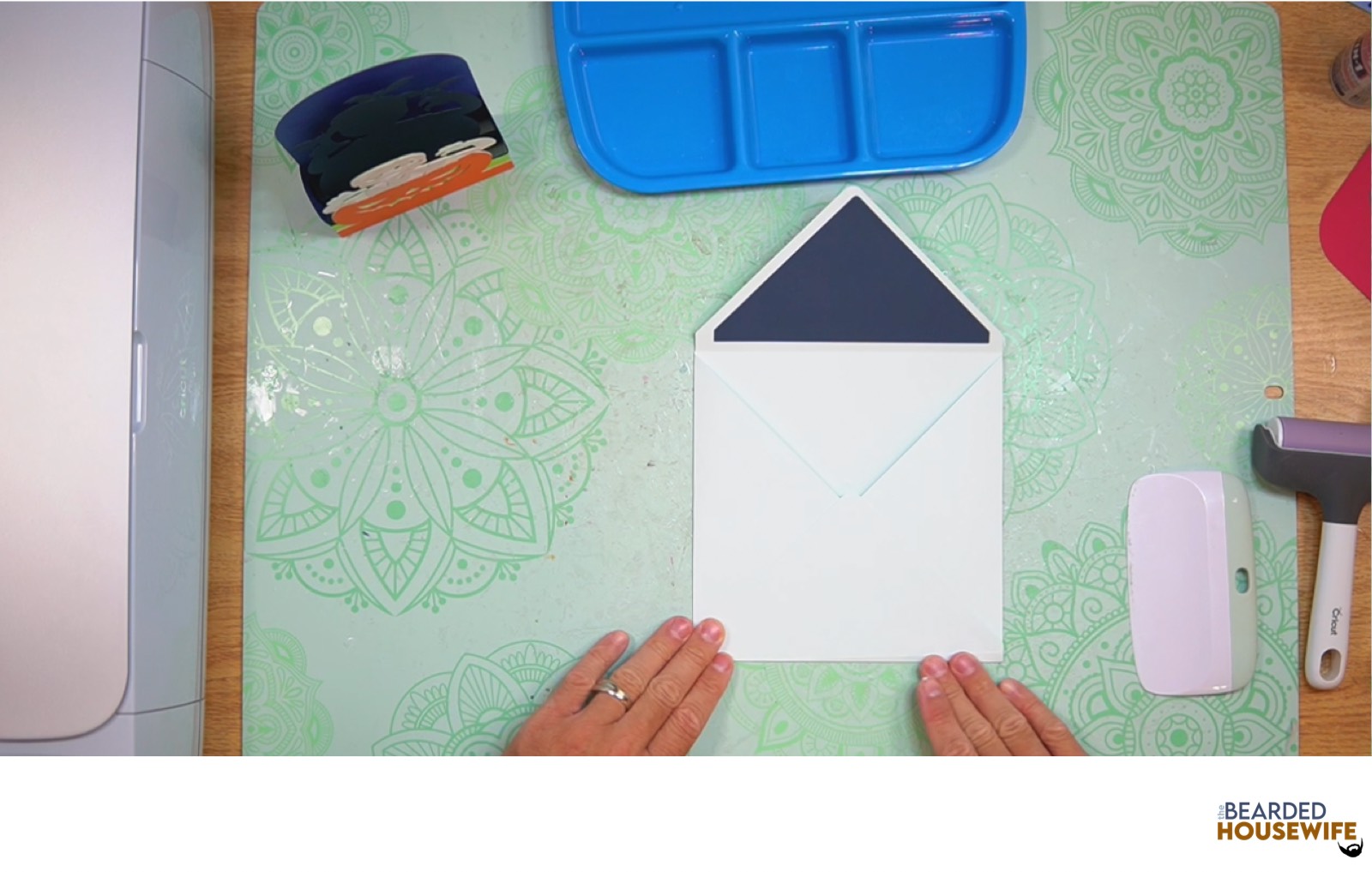 bring the side flaps up to form the envelope