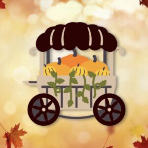 958. Pumpkin Cart Layered Paper Craft