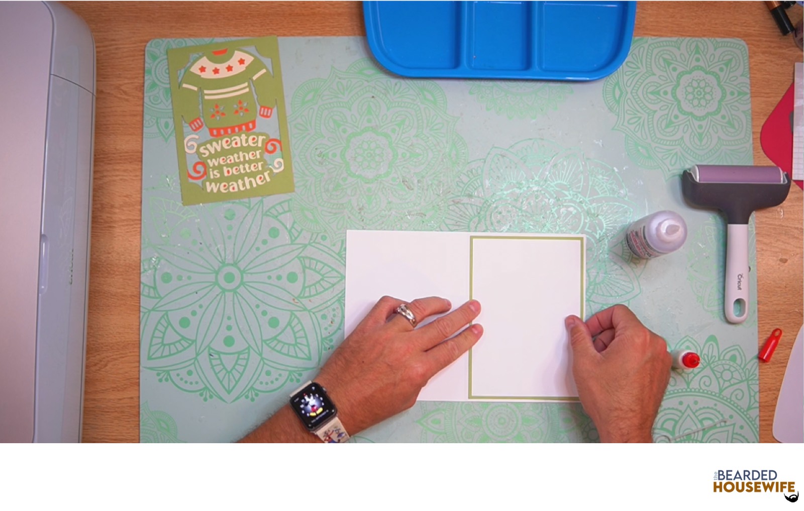 attach the messaging panel to the inside of the card