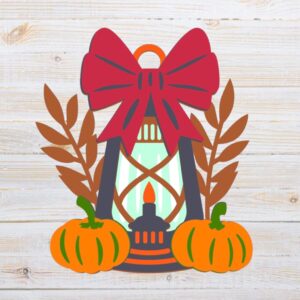 966. Fall Lantern Layered Paper Craft